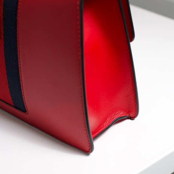 Gucci Hibiscus Red Sylvie Small Shoulder Bag - Picture 9 of 16